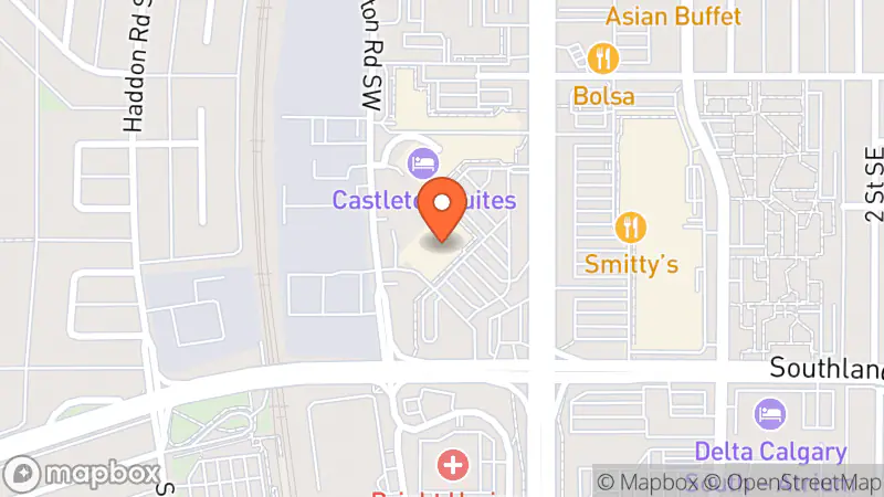 Map showing location of Value Village