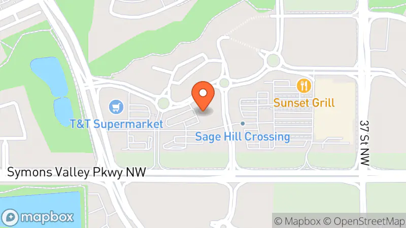 Map showing location of Value Village