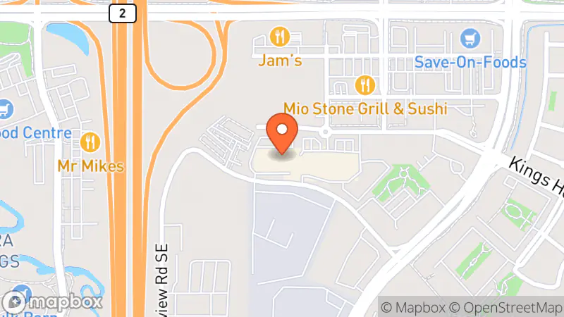 Map showing location of Value Village