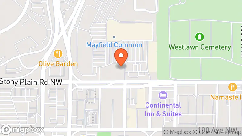 Map showing location of Value Village