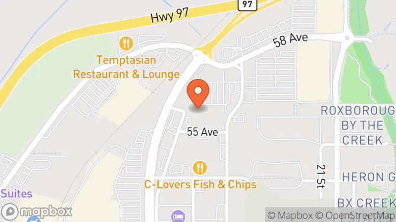 Map showing location of Value Village