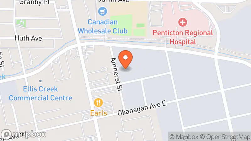 Map showing location of Value Village