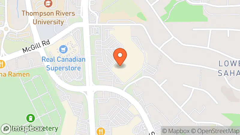 Map showing location of Value Village