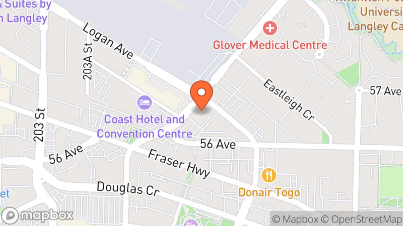 Map showing location of Value Village