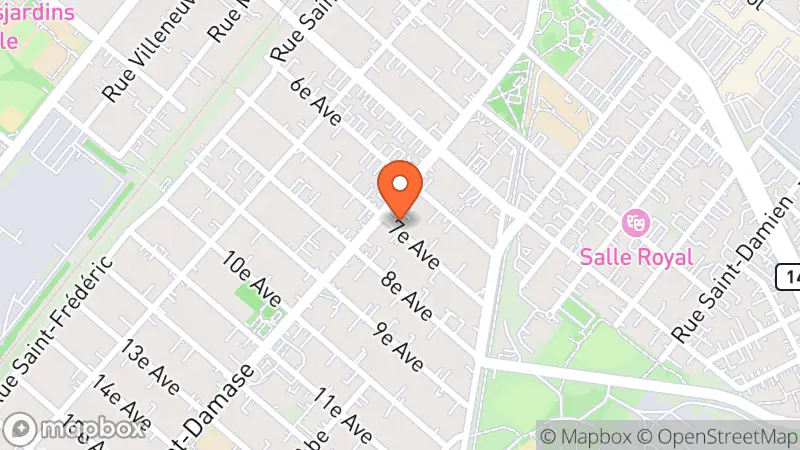 Map showing location of Vestiaire St-Jean-Baptiste