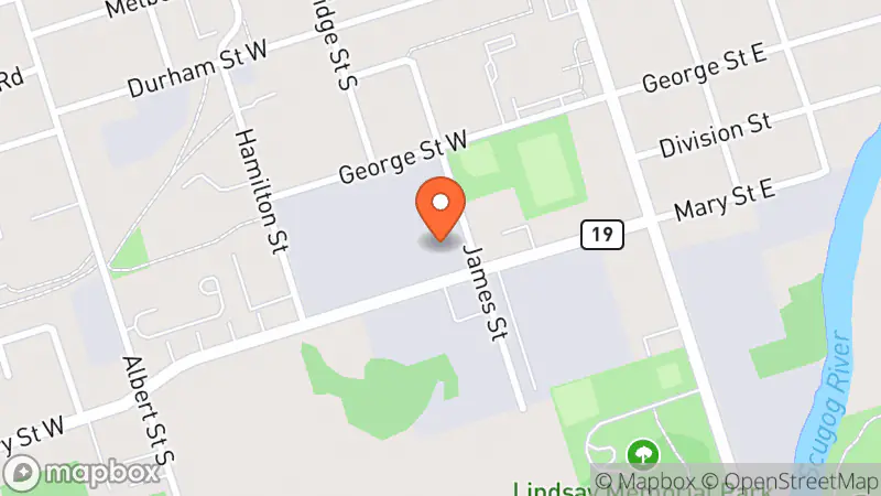 Map showing location of Vicky's Values Thrift Boutique