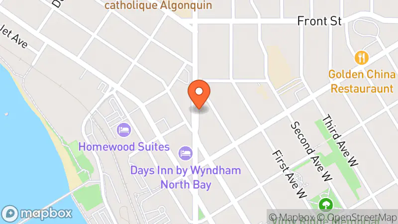 Map showing location of Victory Shop