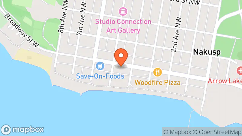 Map showing location of Wildflowers Co.