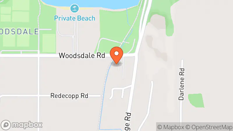 Map showing location of Winfield United Church Thrift Shop