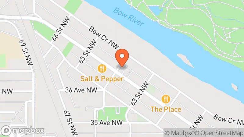 Map showing location of WINS Thrift Store Bowness (Women In Need Society)
