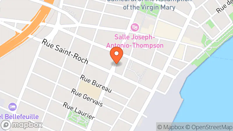 Map showing location of Xchange Zone Trois-Rivières