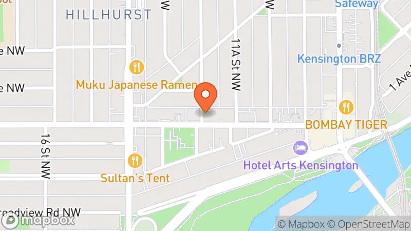 Map showing location of You Thrifty Animal - Kensington