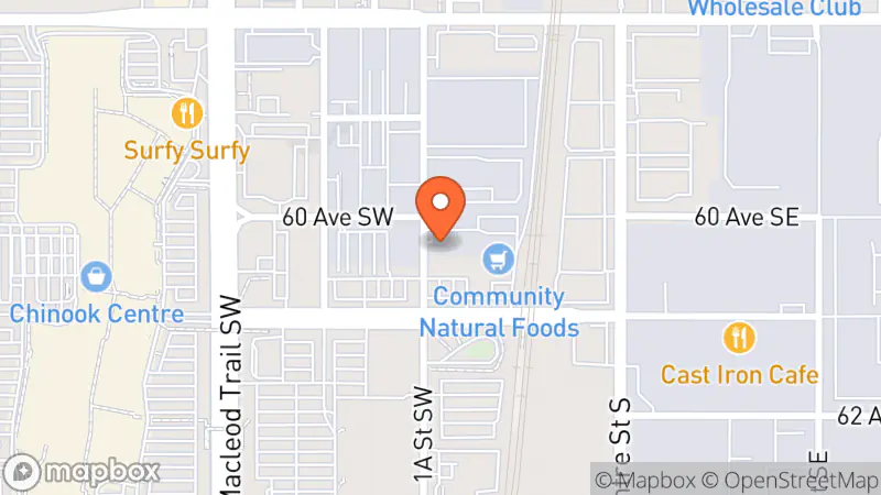 Map showing location of You Thrifty Animal